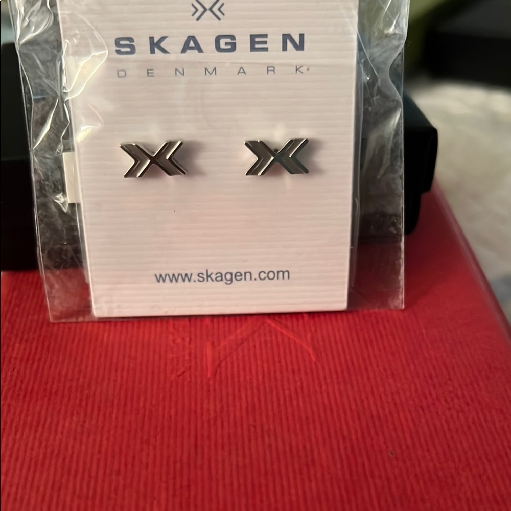 Skagen Silver Stud Earrings